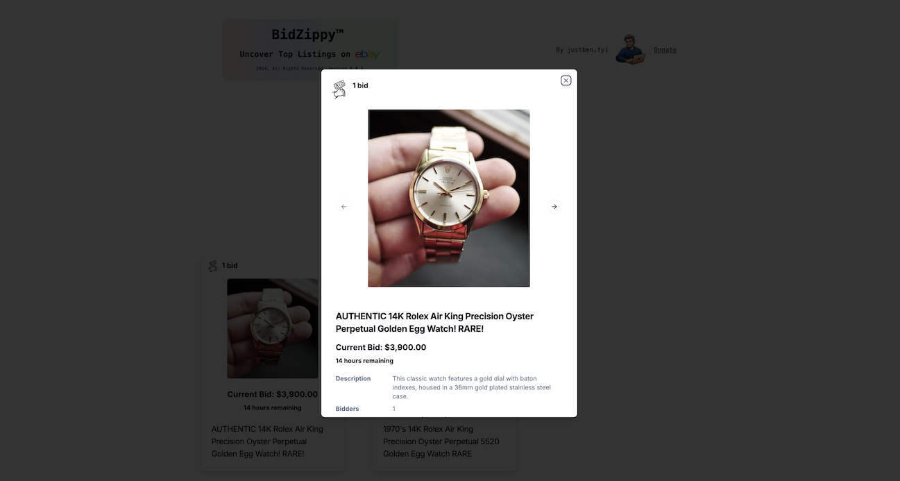 BidZippy Homepage